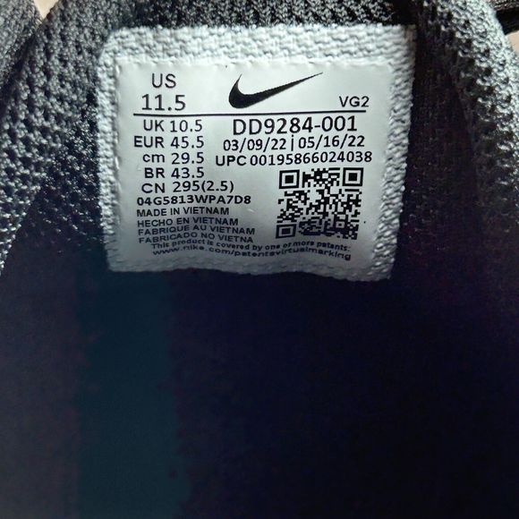 Nike Men's Flex Experience Run 11 Road Running Shoes Sneakers Black Size 11.5 - Picture 14 of 16